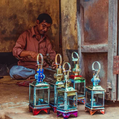 Lantern Making at Bishnupur